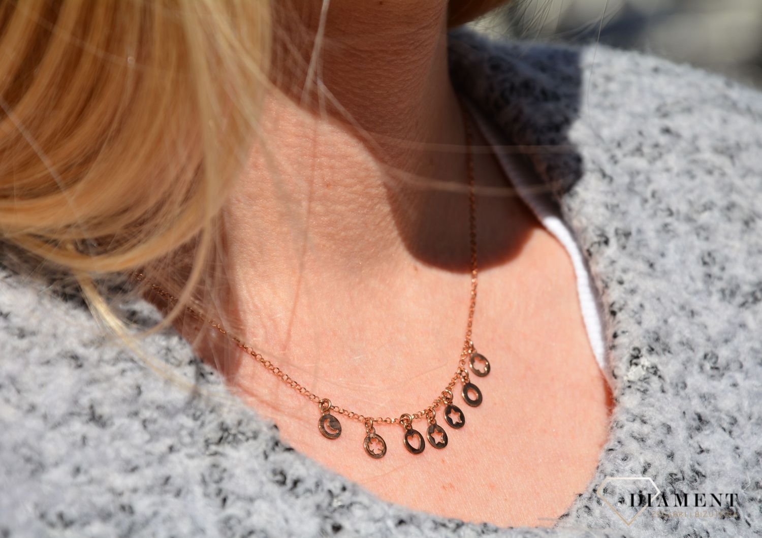 Celebrytka srebrna wiszące kółeczka Dall'Acqua C RM 2049 068.jpg